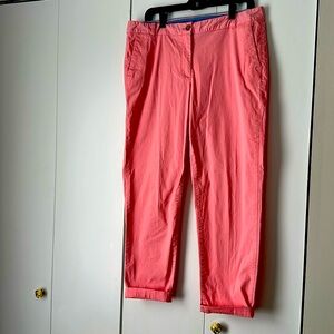 Talbots relaxed chinos, size 12. Beautiful coral color, like-new condition.